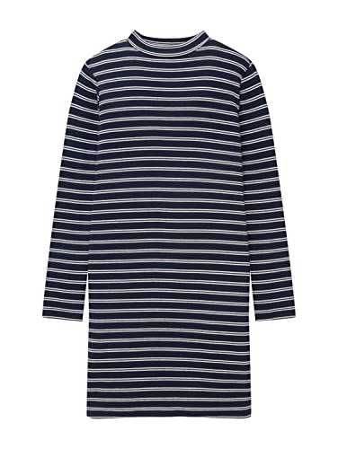 TOM TAILOR Dziewczęta sukienka 1035167, 31442 - Navy Off White Stripe, 128