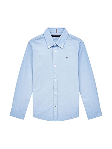 Tommy Hilfiger Boys Stretch Oxford Shirt L/S Bluzka dziecięca, Calm Blue, 12 lat