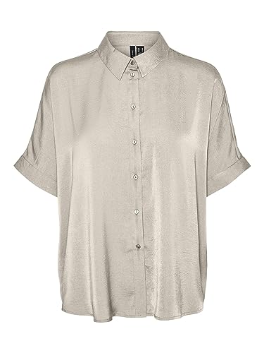 VERO MODA VMKATRINE S/S koszula damska Oversized Shirt WVN NOOS, brzoza, M