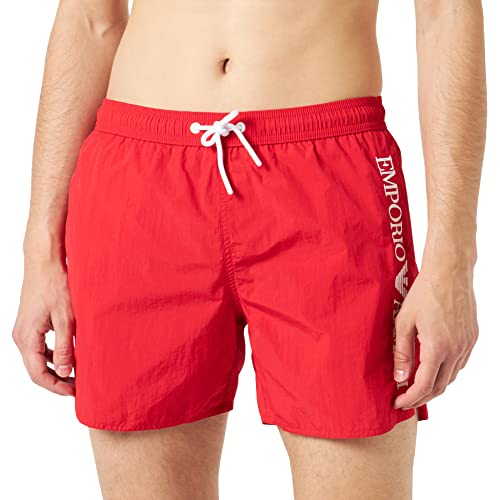 giorgio armani spa Bokserki męskie z logo Swim Trunks, ruby czerwony, rozmiar 46, rubinowy (Ruby Red)