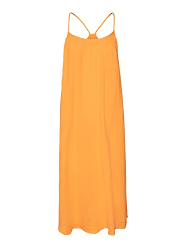 VERO MODA Women's VMNATALI NIA Singlet 7/8 Dress WVN sukienka, Radiant Yellow, S, jaskrawy żółty, S