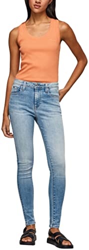 Pepe Jeans Jeansy damskie Regent, Niebieski (Denim-mi1), 24W / 30L