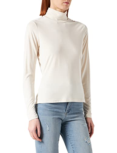 Urban Classics Damska koszulka z długim rękawem, damska koszulka z długim rękawem, dostępna w wielu wariantach kolorystycznych, rozmiary XS-5XL, Whitesand, XL