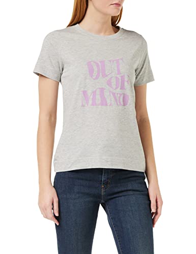 ICHI Damska koszulka Ihkymina Ss, 200317/Light Grey Melange, M