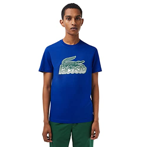 Lacoste Koszulka męska Regular Fit, niebieski, XXS