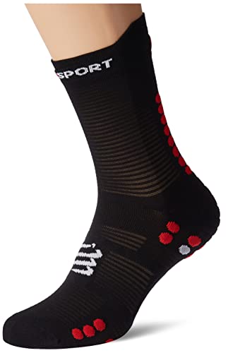 COMPRESSPORT Skarpety Unisex Dorosły, Black/Red, 35-38 EU