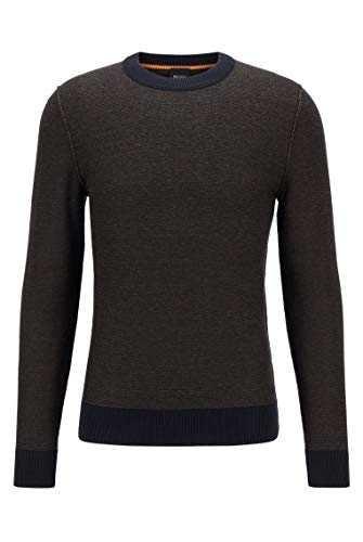 BOSS Sweter męski, czarny (Black1), S