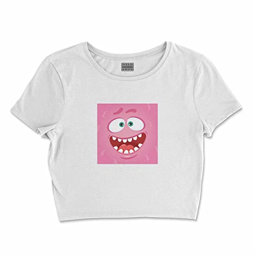 Bona Basics, Nadruk Cyfrowy, Koszulka Podstawowa dla Kobiet, 100% Bawełna, Biały, Casual, Topy dla Kobiet, Rozmiar: M, biały