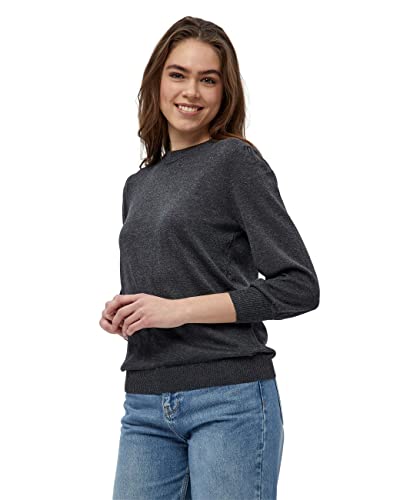 Minus 33 Damski sweter z dzianiny Mersin, Hebanowy Black Lurex, L