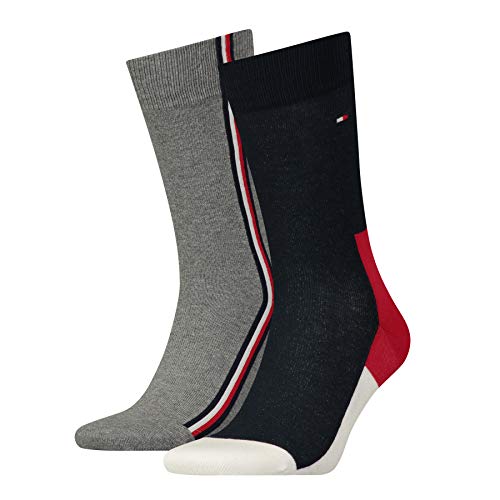 Tommy Hilfiger Skarpety męskie (opakowanie 2), Czerwony (Original 085), 39-42 EU