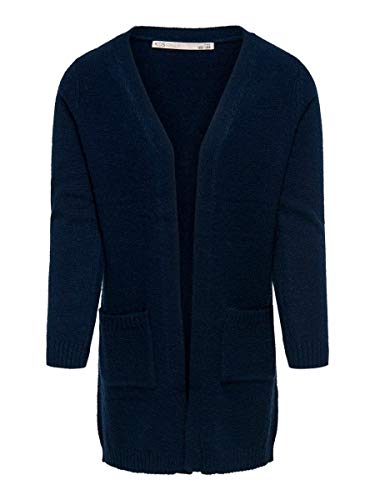 Kids Only Dziewczęcy KONLESLY L/S Open Cardigan KNT Kardigan, Night Sky/Detail:W. Melange, 110/116, Night Sky/Szczegóły: w. Melange, 110/116 cm