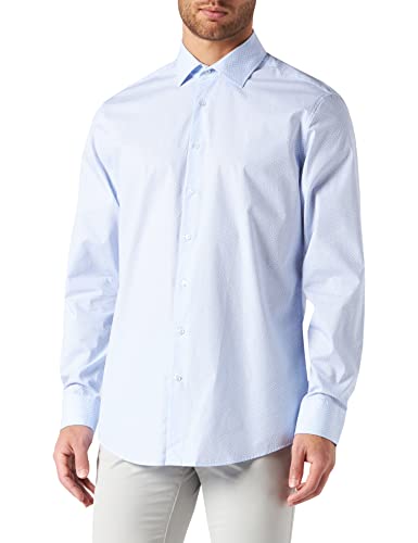 Seidensticker Męska koszula biznesowa, jasnoniebieski, 40 PL