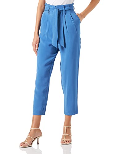 Vila Damskie spodnie VIKAYA HW 7/8 Pants/SU-NOOS, Federal Blue, 34, Federal Blue, 34