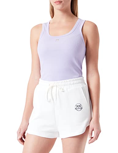 Pinko Damskie przerażające szorty bawełniane bluza spodnie, Z07_biały jedwab, S