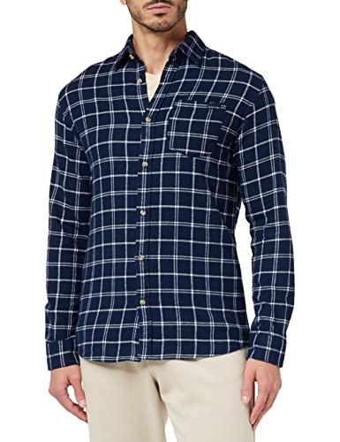 Jack&JONES męska koszula z długim rękawem, granatowa, rozmiar M
