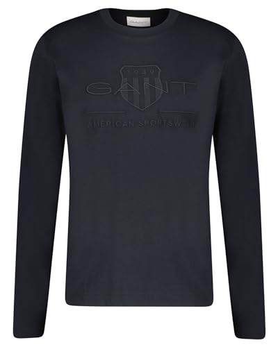 GANT T-shirt męski, czarny, L