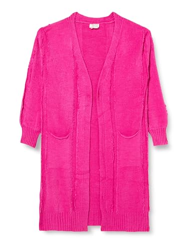 aleva Damski długi kardigan 19025431-AL04, różowy, M/L, Rosa, M-L