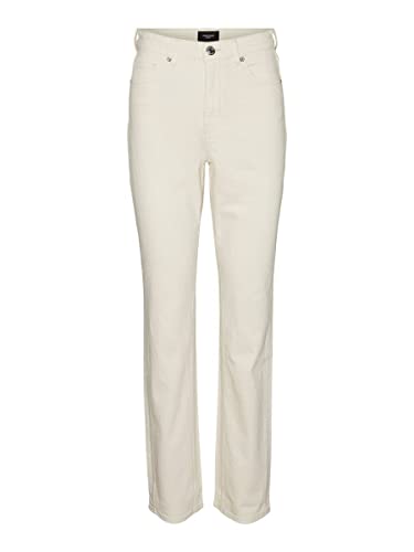 VERO MODA Spodnie damskie, écru, 27W / 30L