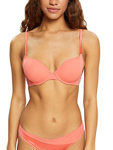 ESPRIT Bodywear damski Shiny Block seksowny pad biustonosz formowany Coral, 85 B, koralowy, 85B