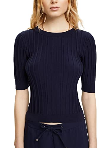 ESPRIT Damski sweter 023EE1I319, 400/NAVY, XXS, 400/granatowy, XXS