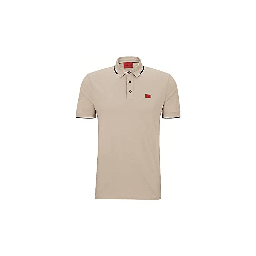 HUGO Męska koszulka polo, Jasny Beż274, S