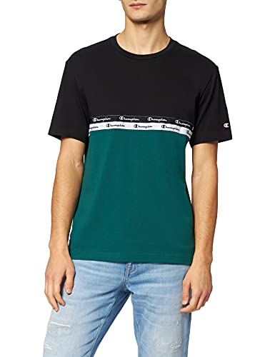 Koszulka męska Champion American Tape Color Block, zielony, S