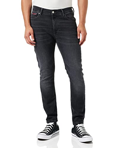 Tommy Jeans Spodnie męskie, Czarny jeans, 34W / 36L