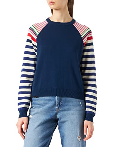 Desigual Sweter damski JERS_epshody Front Plai, niebieski, XS