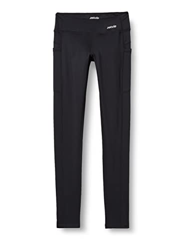 ZEBDIA Damskie legginsy do biegania, czarne