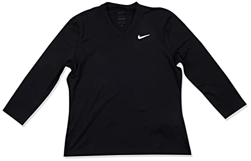 Nike Damska koszulka W NKCT VCTRY DF UV TOP 3/4 SLV, czarny/biały, M, czarny/biały, M