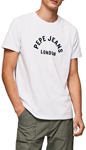 Pepe Jeans Koszulka męska Raferty, biały, XXL
