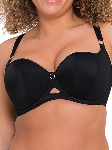 Curvy Kate Damski biustonosz Balkonetka Boost Me Up, Czarny, 85N