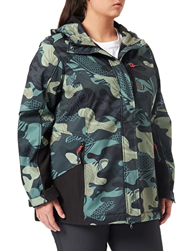 Ulla Popken Damska kurtka narciarska, zima Ivy, 50-52