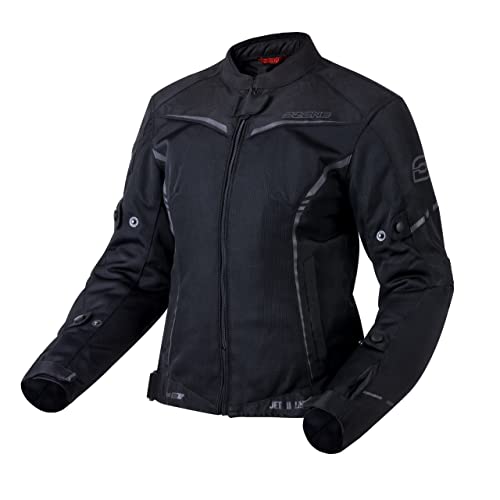 Ozone Jet II Lady kurtka motocyklowa dla kobiet, na łokciach i ramionach, wodoszczelna, z membraną, elementy odblaskowe, 4 kieszenie