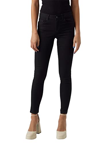 VERO MODA VMALIA MR S Shape J VI180 GA NOOS dżinsy damskie slim fit, czarny, 30-XL