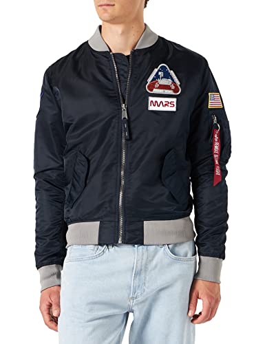 ALPHA INDUSTRIES Męska kurtka bomberka, niebieski (Rep.Blue), S