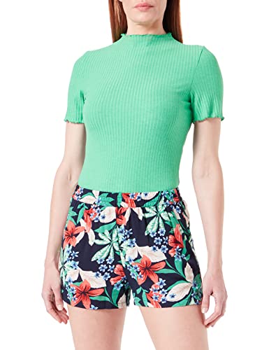 ONLY Damska koszulka Onlemma S/S z wysokim dekoltem Noos JRS, zielony (Kelly Green), XS