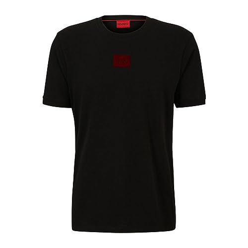 HUGO T-shirt męski Diragolino_v, czarny (Black1), L
