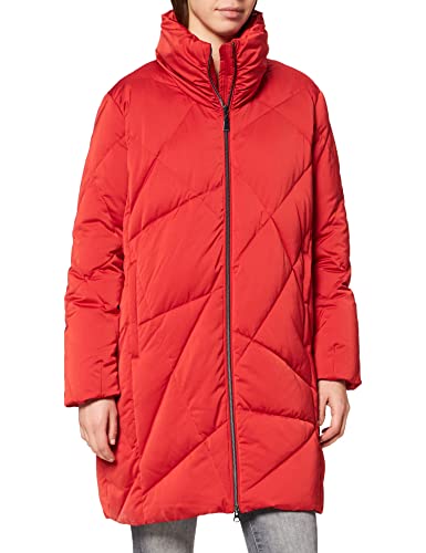 comma Damski płaszcz z długim rękawem kurtka pikowana, 3075 Red, 36