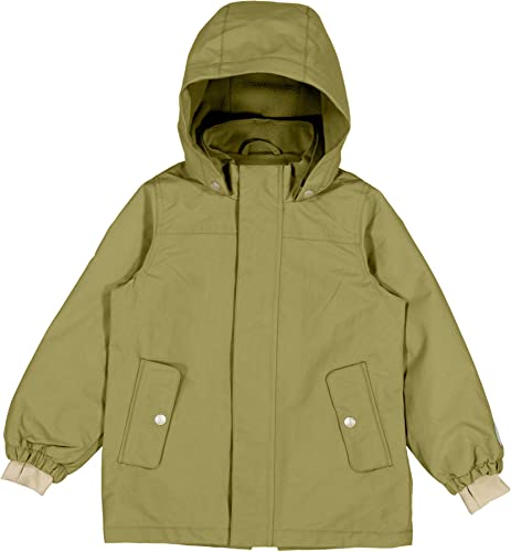 Wheat Chłopięca kurtka przeciwdeszczowa Karl Technical – 100% wodoszczelna, Heather Green