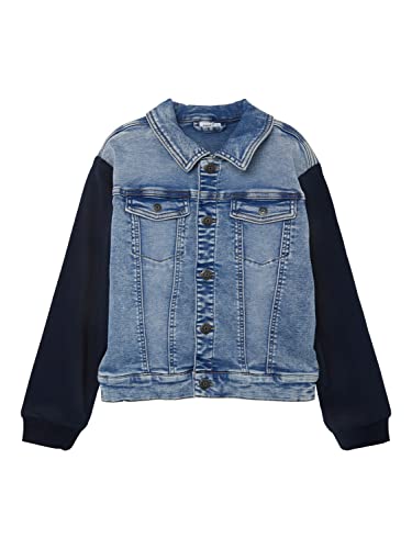 NAME IT Boy's NKMDAE SWE DNM Jacket 1794-OB D kurtka, Light Blue Denim, 116, jasnoniebieski (light blue denim), 116