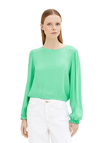 TOM TAILOR Denim Damski Bluzka 1035424, 11052 - Strong Green, XL