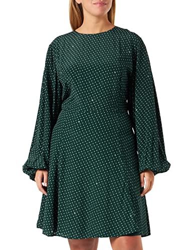 Tommy Hilfiger Damska krótka sukienka Vis Crepe Ls Fit & Flare, mała myśliwa paisley, 44, Mały łowca Paisley, 70