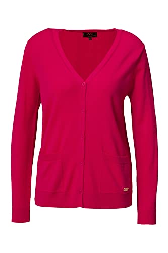 19V69 ITALIA Kiara damska koszula typu henley fuksja, rozmiar M, Fuchsia, M