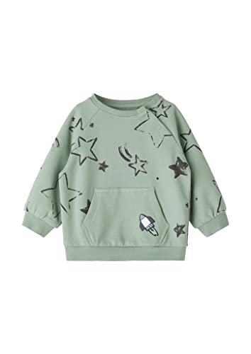 s.Oliver Unisex - bluza dziecięca ze wzorem na całej powierzchni, zielony (salbeigrün), 62