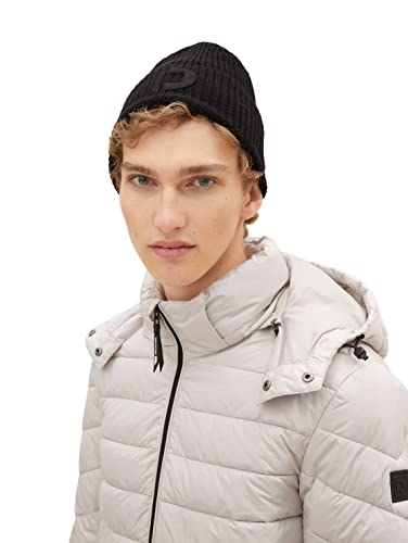 TOM TAILOR Denim Męskie Czapka beanie 1032586, 29999 - Black, ONESIZE