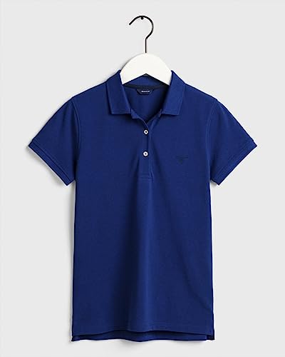 GANT Damska koszula polo Summer Pique Lapis Blue, standardowa, Lapis Blue, S