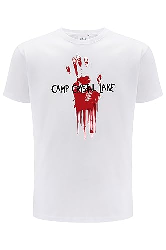 ERT GROUP Oryginalny i oficjalnie licencjonowany horror biały T-shirt męski wzór piątek 13th 003, jednostronny nadruk Rozmiar XXL, Piątek The 13th 003 Biały, XXL