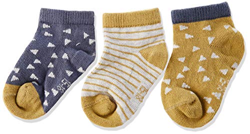 LÄSSIG Skarpety dziecięce typu sneaker, zestaw 3 par GOTS 100% bawełna organiczna/sneakersy