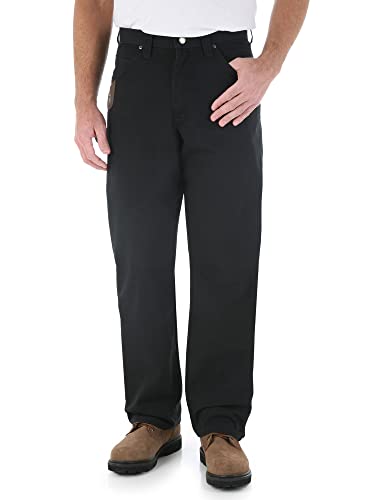 Wrangler Riggs Workwear Męskie dżinsy Ripstop Carpenter, Czarny, 38W / 34L